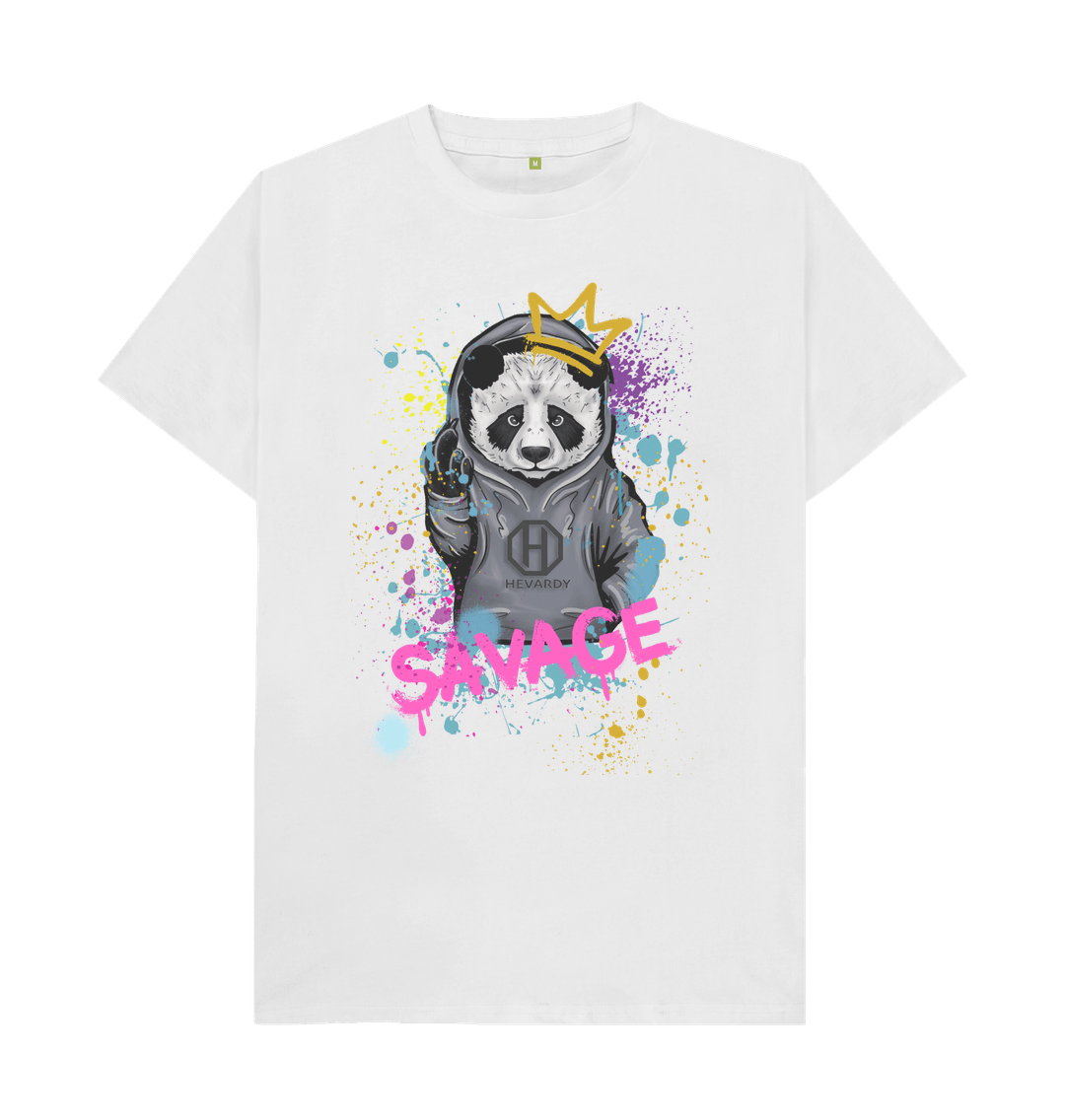 White Savage Panda T-shirt