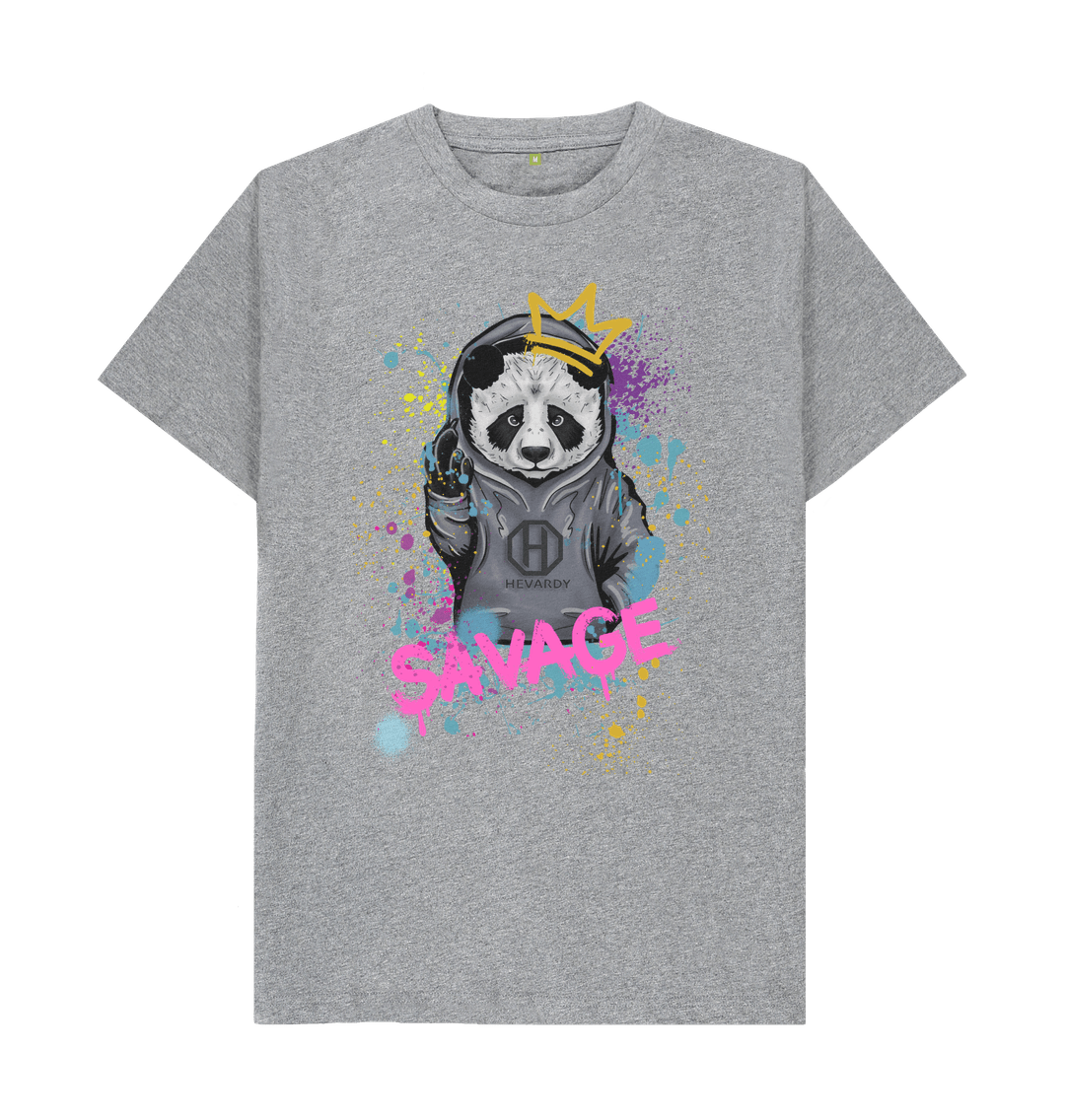 Athletic Grey Savage Panda T-shirt