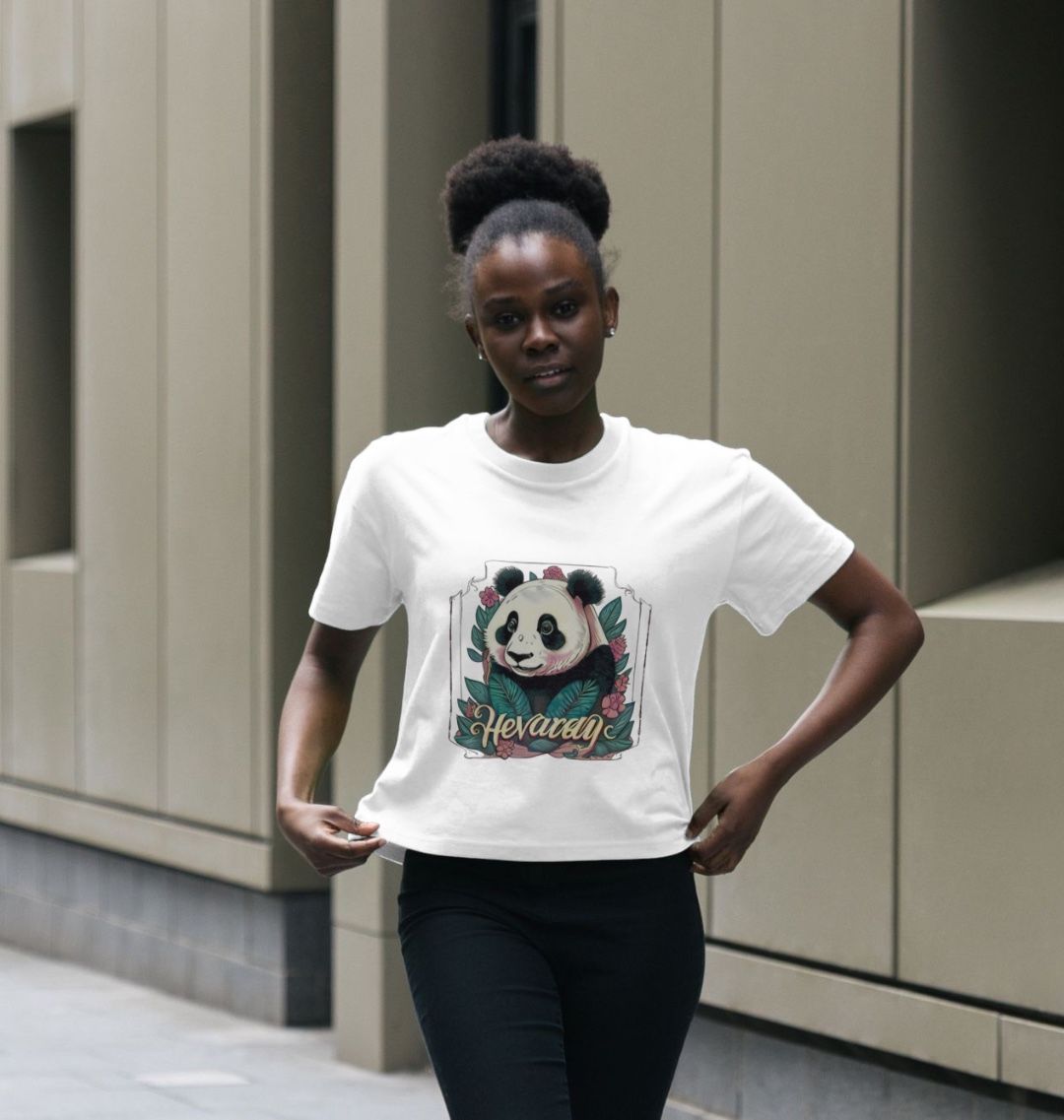 Women’s Boxy Tee Vintage Panda