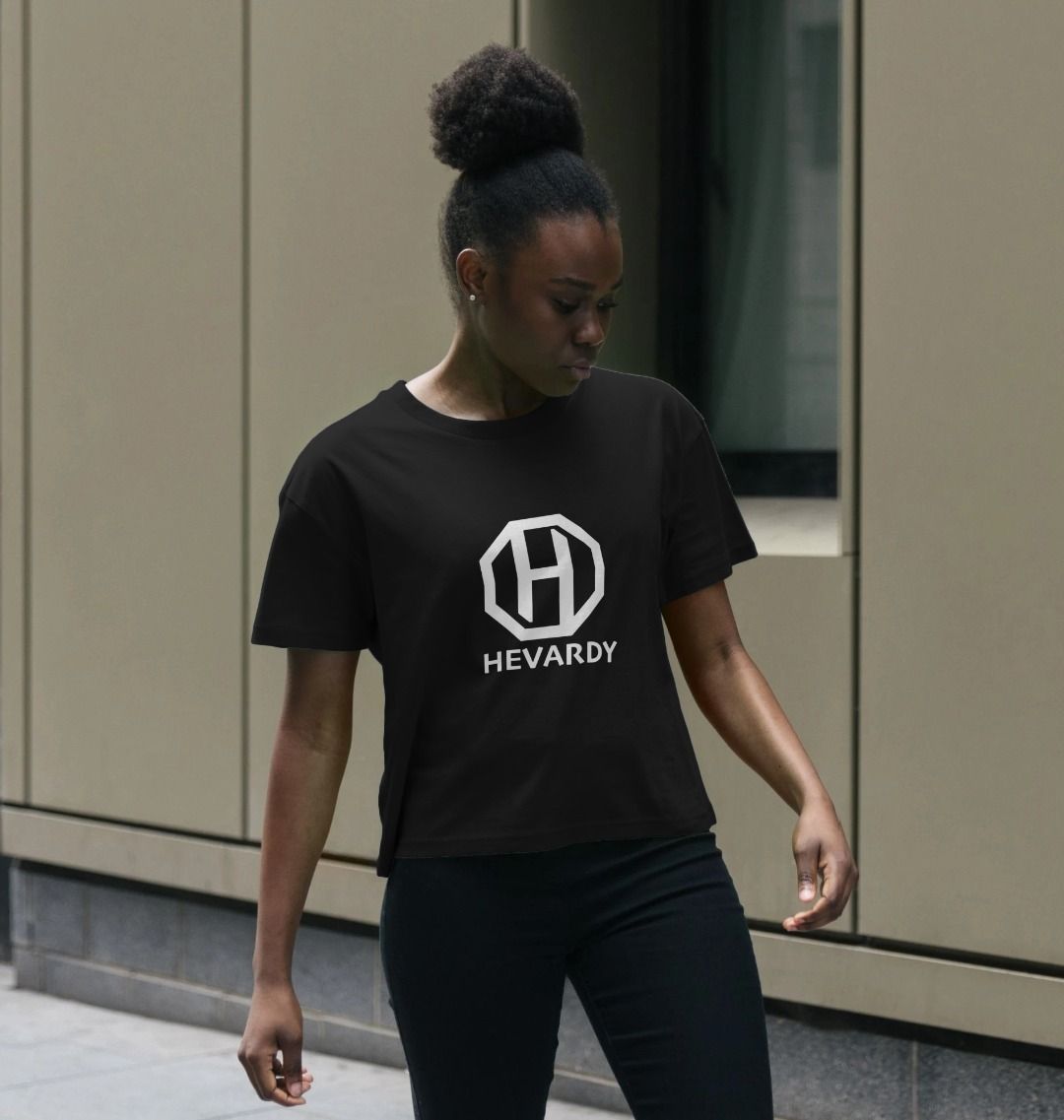 Womens Boxy Tee White Octagon