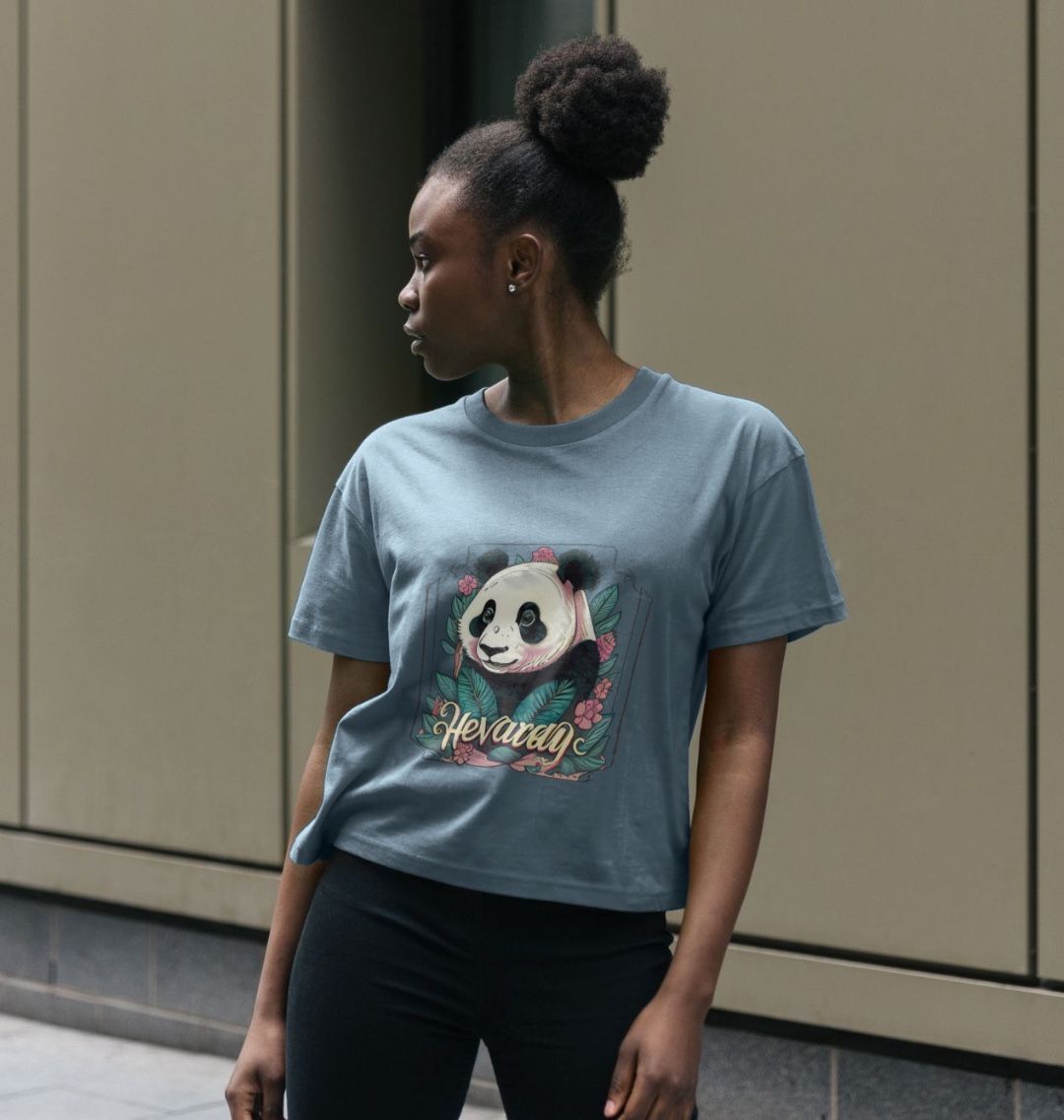 Women’s Boxy Tee Vintage Panda