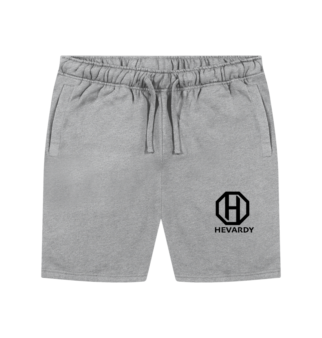 Athletic Grey Mens Trackshorts Black Logo