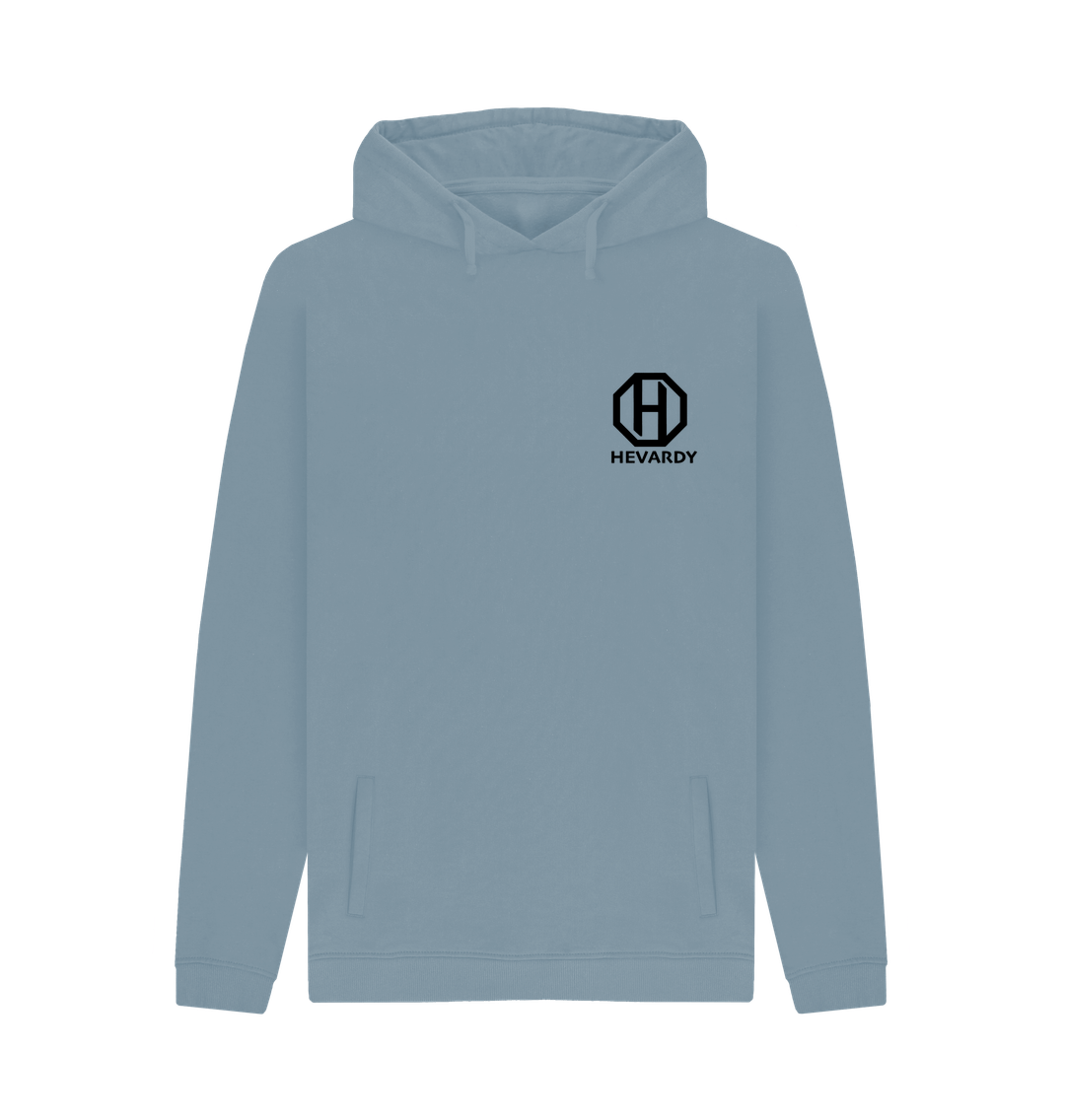 Stone Blue Hevardy Classic Hoodie Unisex -Black Logo