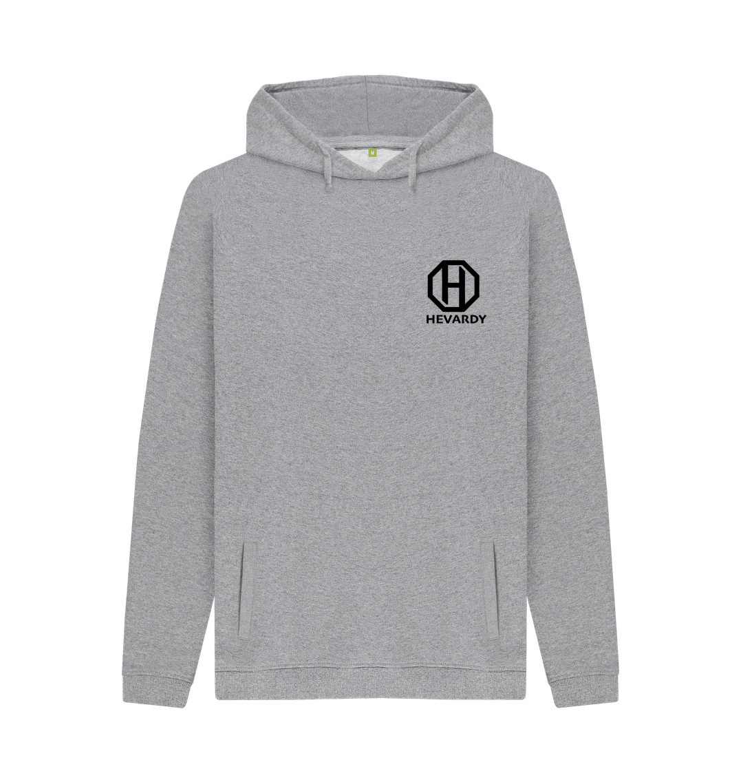 Light Heather Hevardy Classic Hoodie Unisex -Black Logo