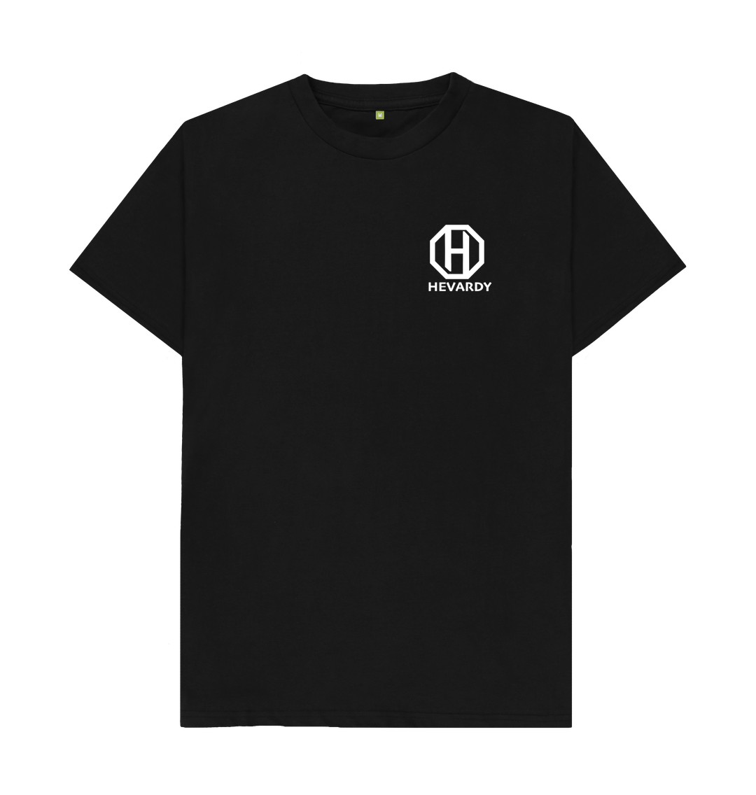 Black Hevardy White Logo T-Shirt Unisex