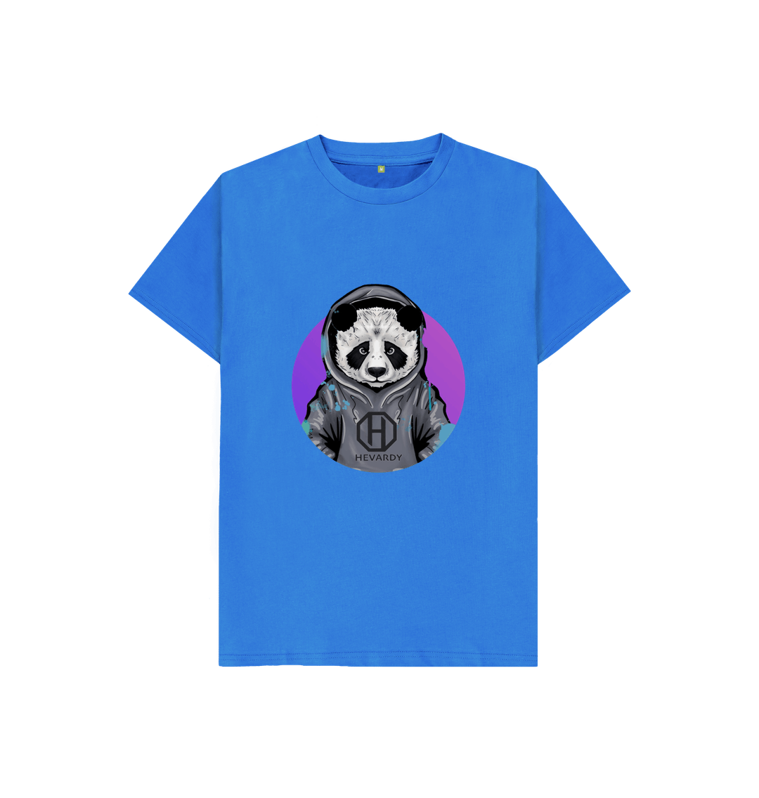 Bright Blue Purple Panda Kids