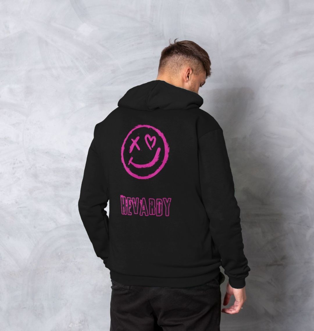 Pink smiley hoodie