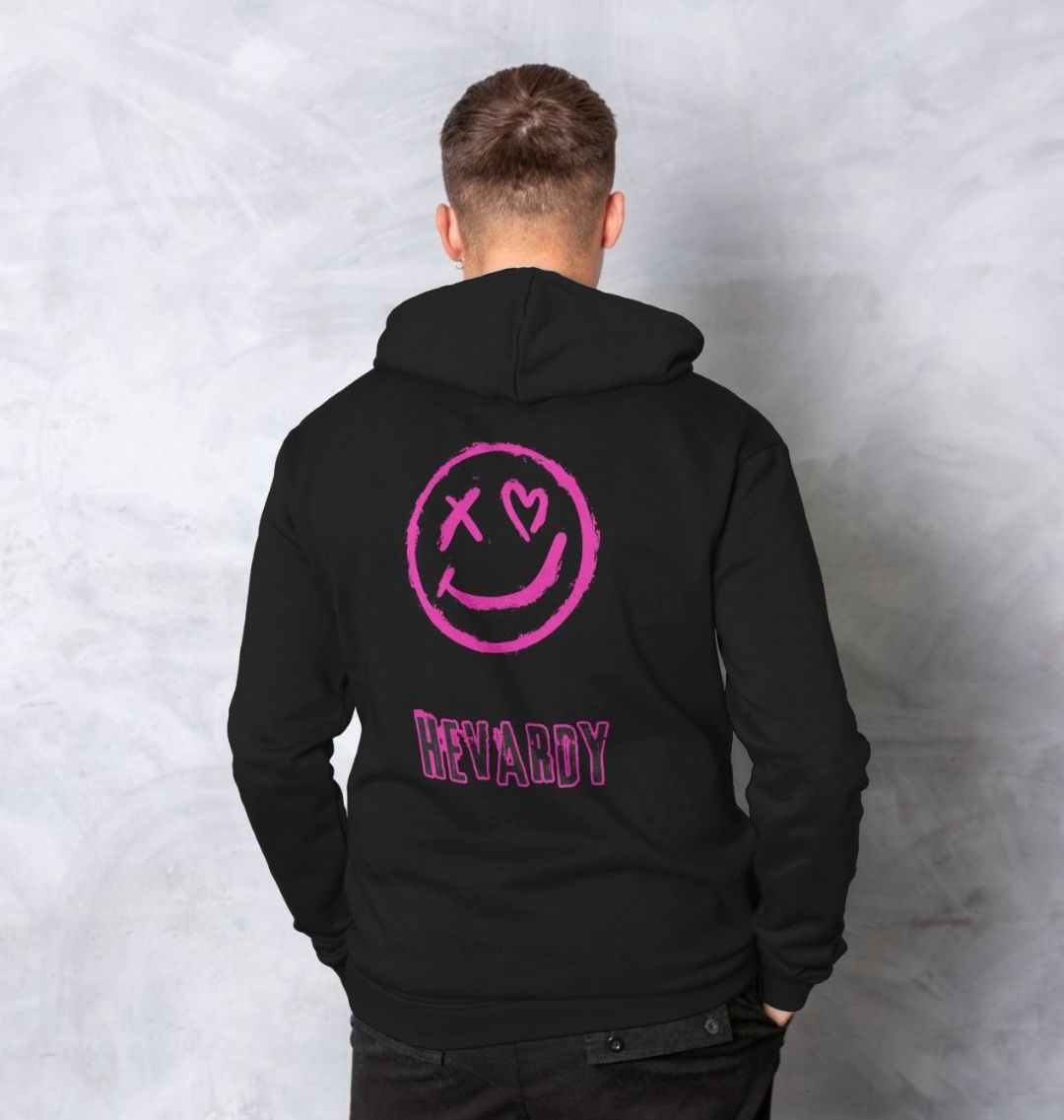 Pink smiley hoodie